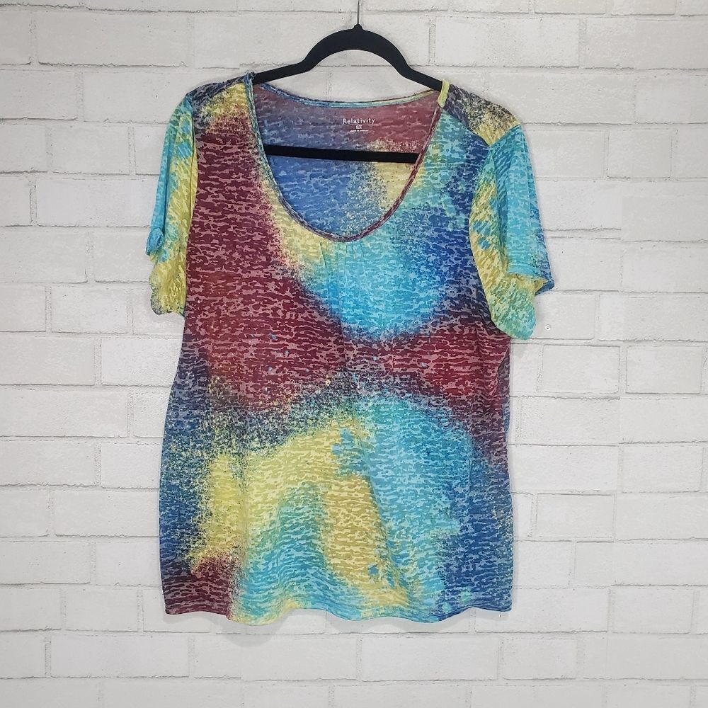 Relativity tye-dye tee‎